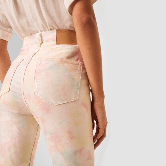 NWT French Connection tie dye print high waist skinny jeans - Picture 5 of 8